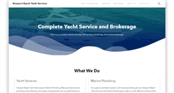Desktop Screenshot of newportbeachyachtservices.com