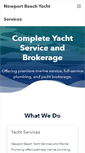 Mobile Screenshot of newportbeachyachtservices.com