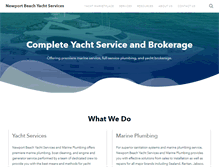 Tablet Screenshot of newportbeachyachtservices.com